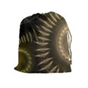Fractal Steampunk Gears Fantasy Drawstring Pouch (XL) View1