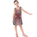 Fractal Diamond Circle Pattern Kids  Sleeveless Dress View1