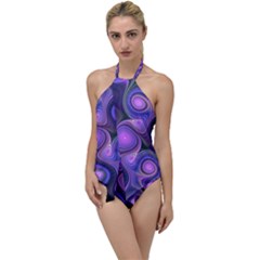 Abstract Pattern Fractal Wallpaper Go With The Flow One Piece Swimsuit by Wegoenart