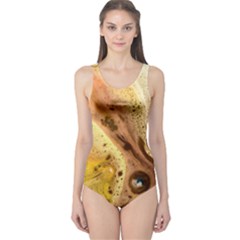 Abstract Art Modern Detail Macro One Piece Swimsuit by Wegoenart