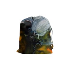 Art Abstract Painting Abstract Drawstring Pouch (medium) by Wegoenart