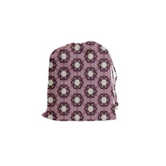 Background Pattern Structure Drawstring Pouch (small) by Wegoenart