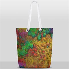 Background Color Template Abstrac Full Print Rope Handle Tote (small) by Wegoenart