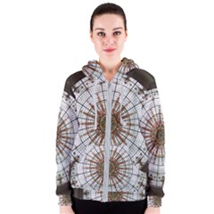 Dome Glass Architecture Glass Dome Women s Zipper Hoodie by Wegoenart