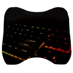 Keyboard Led Technology Velour Head Support Cushion by Wegoenart
