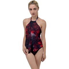 Planet Explode Space Universe Go With The Flow One Piece Swimsuit by Wegoenart