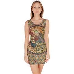 Wings Feathers Cubism Mosaic Bodycon Dress by Wegoenart