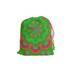 Abstract Art Abstract Background Pattern Drawstring Pouch (medium) by Wegoenart