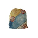 Background Cubism Circle Shape Drawstring Pouch (Medium) View2