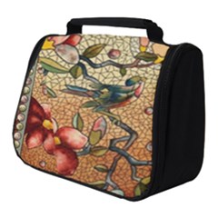 Flower Cubism Mosaic Vintage Full Print Travel Pouch (small) by Wegoenart