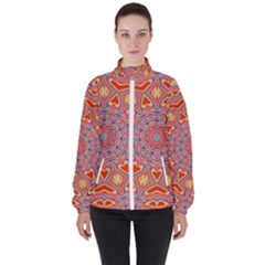 Art Abstract Background High Neck Windbreaker (women) by Wegoenart