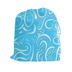 Scribble Reason Design Pattern Drawstring Pouch (xxl) by Wegoenart