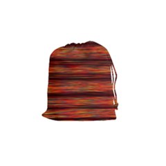 Colorful Abstract Background Strands Drawstring Pouch (small) by Wegoenart