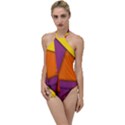Background Abstract Go with the Flow One Piece Swimsuit View1