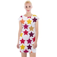 Background Abstract Art Cap Sleeve Bodycon Dress by Wegoenart