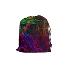 Background Abstract Cubes Square Drawstring Pouch (medium) by Wegoenart