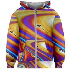 Abstract Architecture Background Kids  Zipper Hoodie Without Drawstring by Wegoenart