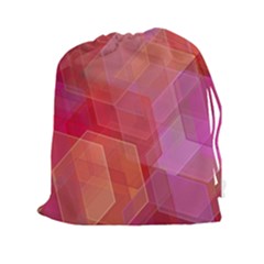 Abstract Background Texture Drawstring Pouch (xxl) by Wegoenart