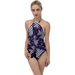 Background Texture Pattern Go With The Flow One Piece Swimsuit by Wegoenart