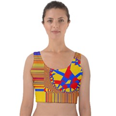 Graphic Design Graphic Design Velvet Crop Top by Wegoenart