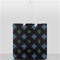 Background Abstract Vector Fractal Full Print Rope Handle Tote (Large) View1