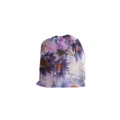 Flower Digital Art Artwork Abstract Drawstring Pouch (xs) by Wegoenart