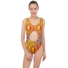 Graphic Design Graphic Design Center Cut Out Swimsuit by Wegoenart