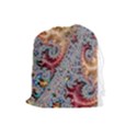 Fractal Artwork Design Pattern Drawstring Pouch (Large) View1