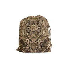 Abstract #8   I   Antiqued 6000 Drawstring Pouch (medium) by KesaliSkyeArt