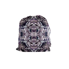 Abstract #8   I   Aquatic 6000 Drawstring Pouch (medium) by KesaliSkyeArt