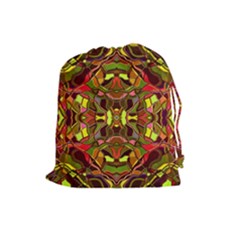 Abstract #8   I   Autumn 6000 Drawstring Pouch (large) by KesaliSkyeArt