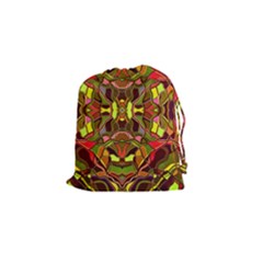 Abstract #8   I   Autumn 6000 Drawstring Pouch (small) by KesaliSkyeArt