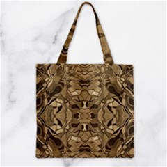 Abstract #8   Ii   Antiqued 6000 Zipper Grocery Tote Bag by KesaliSkyeArt