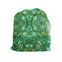 Abstract #8   Aqua Jungle 6000 Drawstring Pouch (XL) View1