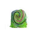 Groovy Abstract Green And Crimson Liquid Swirl Drawstring Pouch (Small) View1