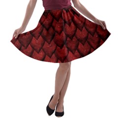 Redreptile A-line Skater Skirt by LalaChandra