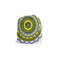 Mandala Pattern Round Ethnic Drawstring Pouch (small) by Pakrebo