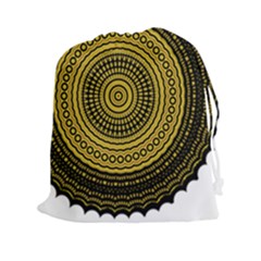 Design Circular Shape Round Drawstring Pouch (xxl) by Pakrebo