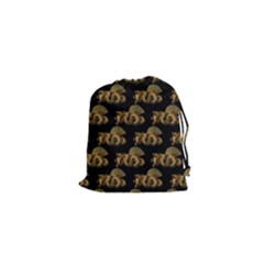 Dragon Motif Print Pattern Drawstring Pouch (xs) by dflcprintsclothing