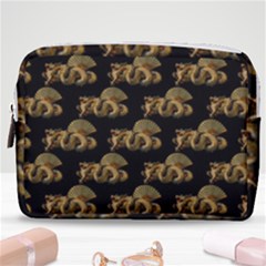 Dragon Motif Print Pattern Make Up Pouch (medium) by dflcprintsclothing