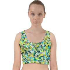 Lovely Velvet Racer Back Crop Top by artifiart
