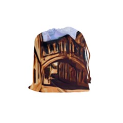 Street Architecture Building Drawstring Pouch (medium) by Pakrebo