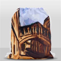 Street Architecture Building Drawstring Bag (small) by Pakrebo