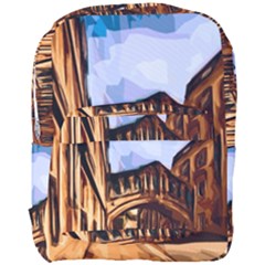 Street Architecture Building Full Print Backpack by Pakrebo