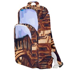 Street Architecture Building Double Compartment Backpack by Pakrebo