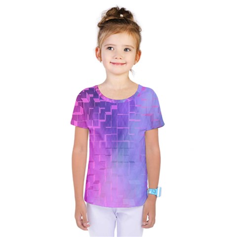 Texture Cell Cubes Blast Color Kids  One Piece Tee by Pakrebo