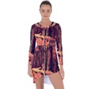 Forest Autumn Trees Trail Road Asymmetric Cut-Out Shift Dress View1