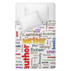 Writing Author Motivation Words Duvet Cover Double Side (single Size) by Pakrebo
