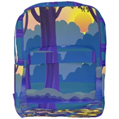 Illustration Vector Forest Nature Full Print Backpack by Pakrebo