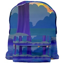 Illustration Vector Forest Nature Giant Full Print Backpack by Pakrebo